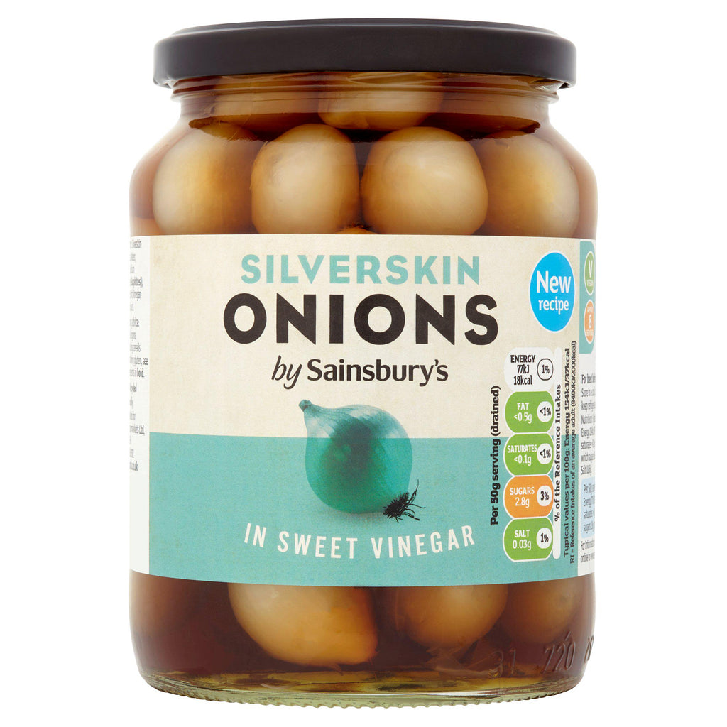 Sainsbury's Silverskin Onions in Sweet Vinegar 680g (360g*)