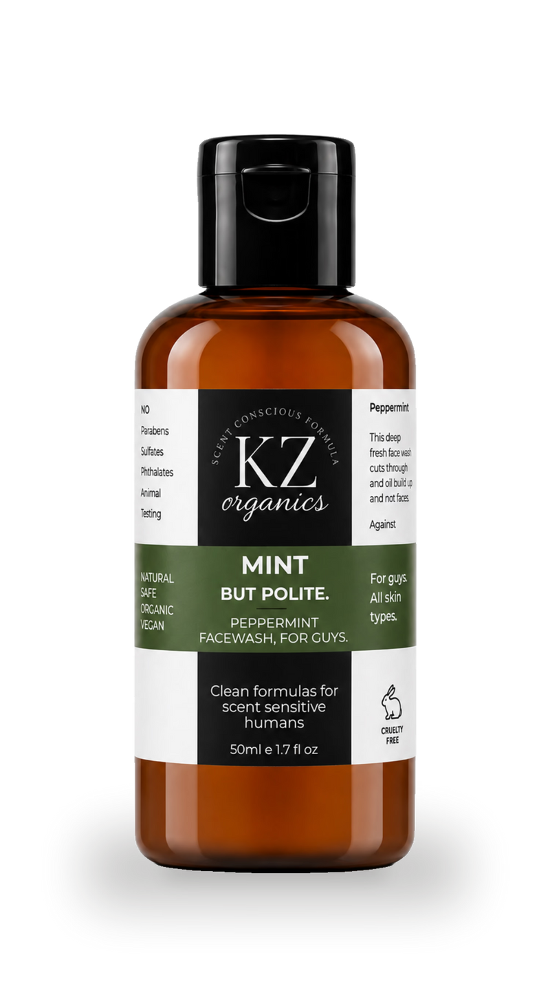 KZ Organics mint face cleanser 200ml - British product