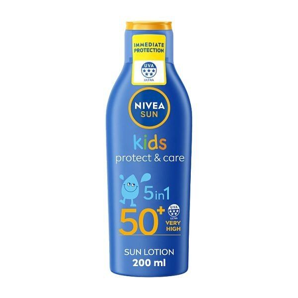 NIVEA SUN Kids Suncream Lotion SPF50+ Protect&Moisture 200ml GOODS Superdrug   