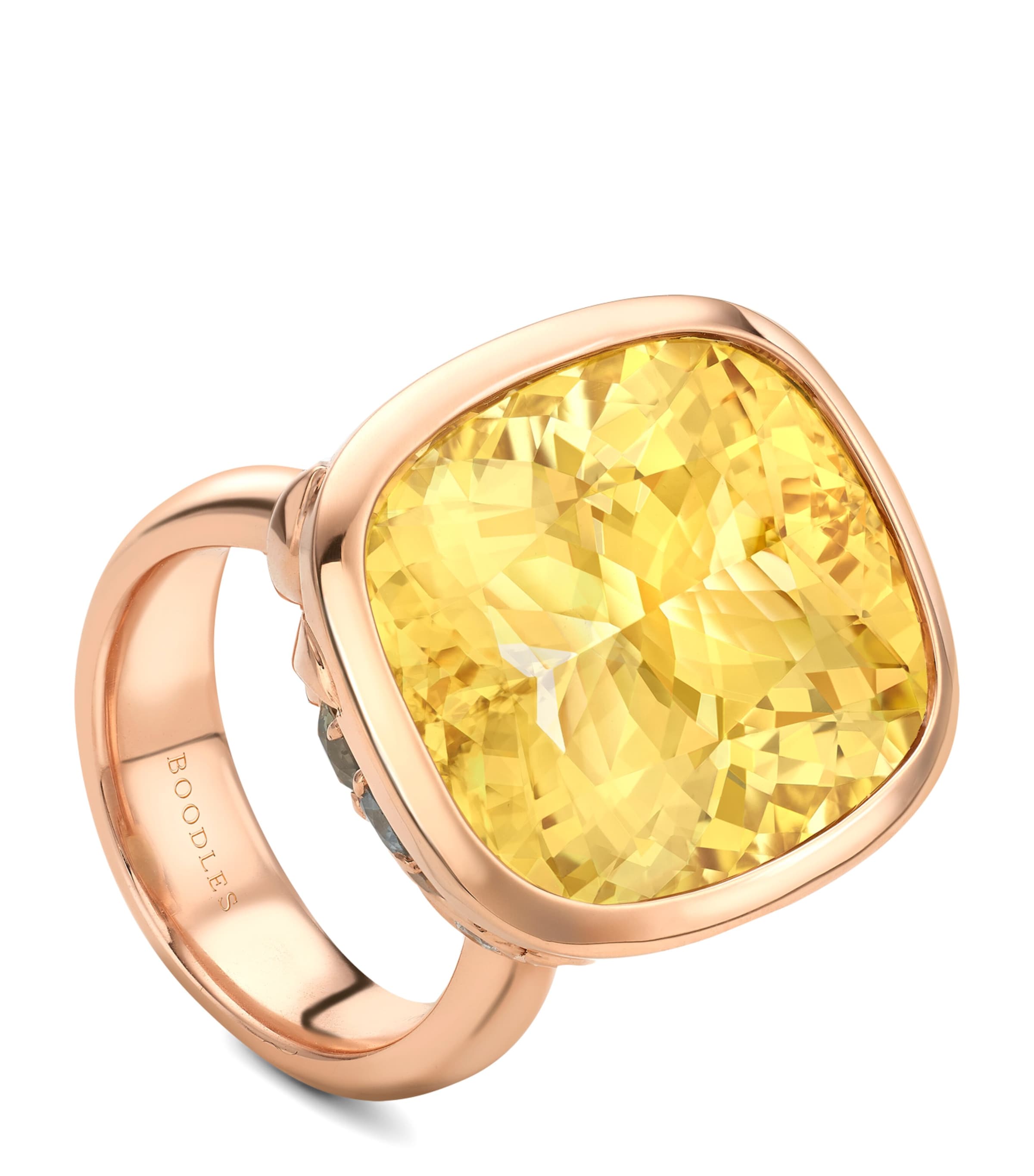 Boodles Palace ring with heliodor, sapphires and diamonds, UK version