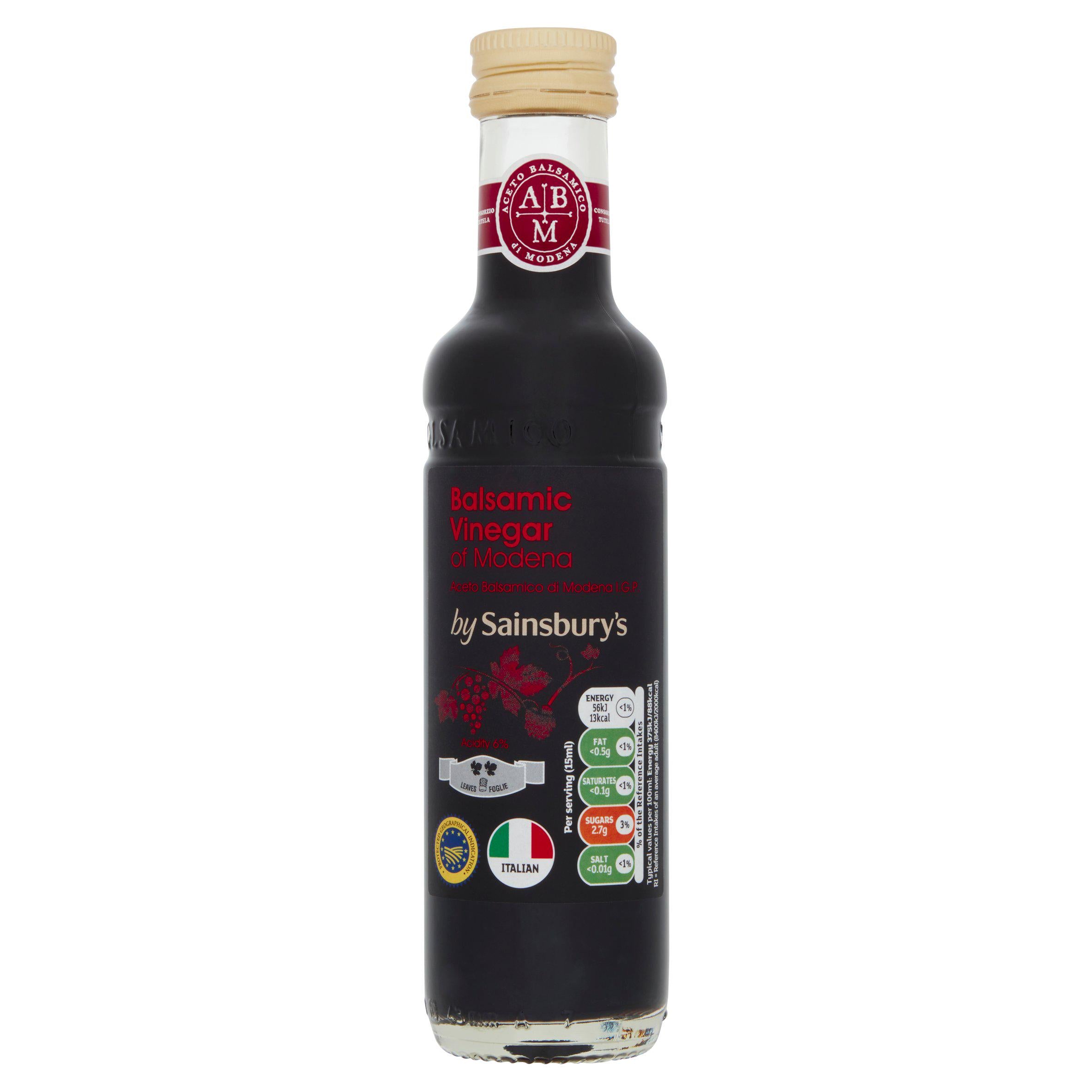 Sainsbury's Balsamic Vinegar 250ml Cooking from scratch Sainsburys   