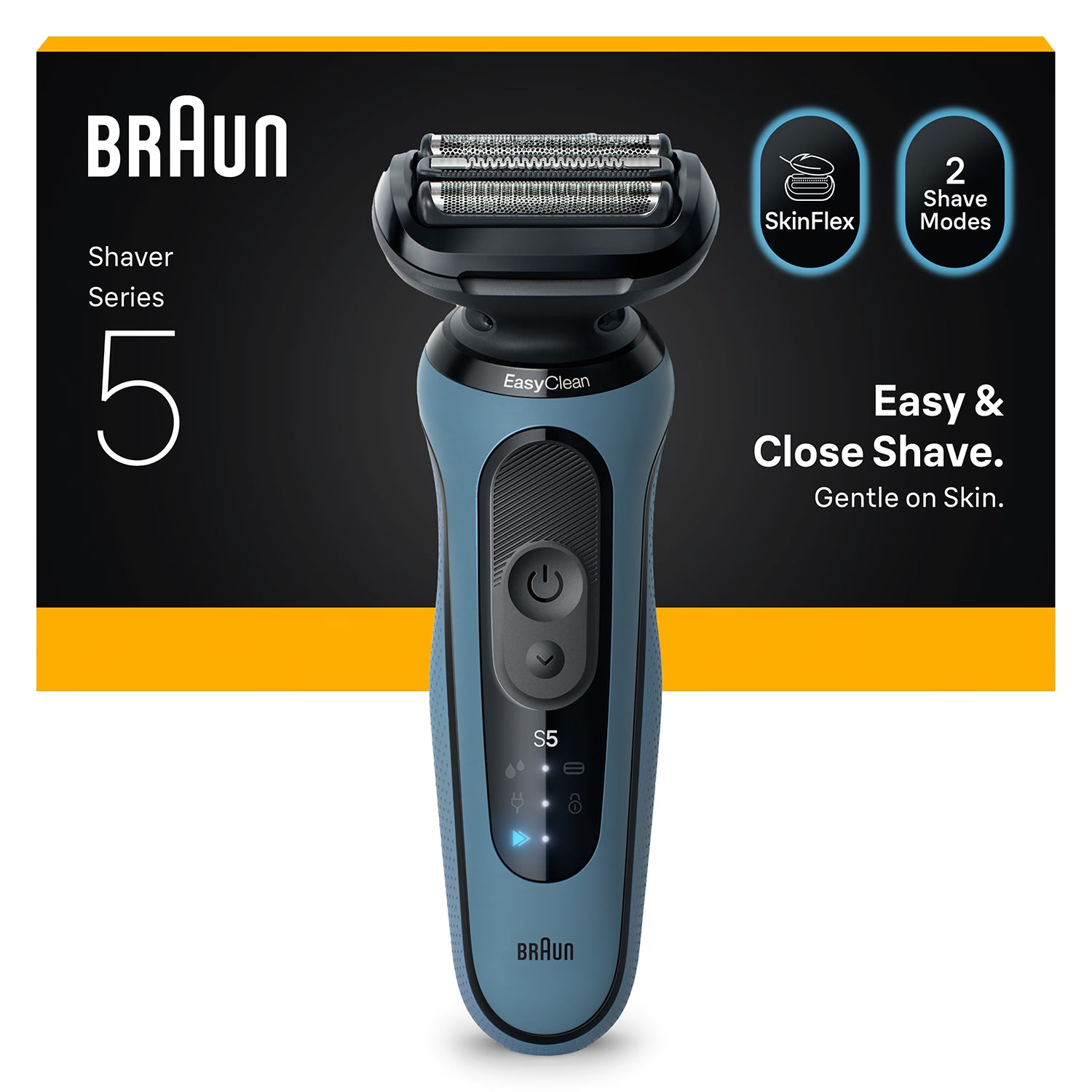 Braun Series 5 electric shaver 52-A1000S Azure - British product
