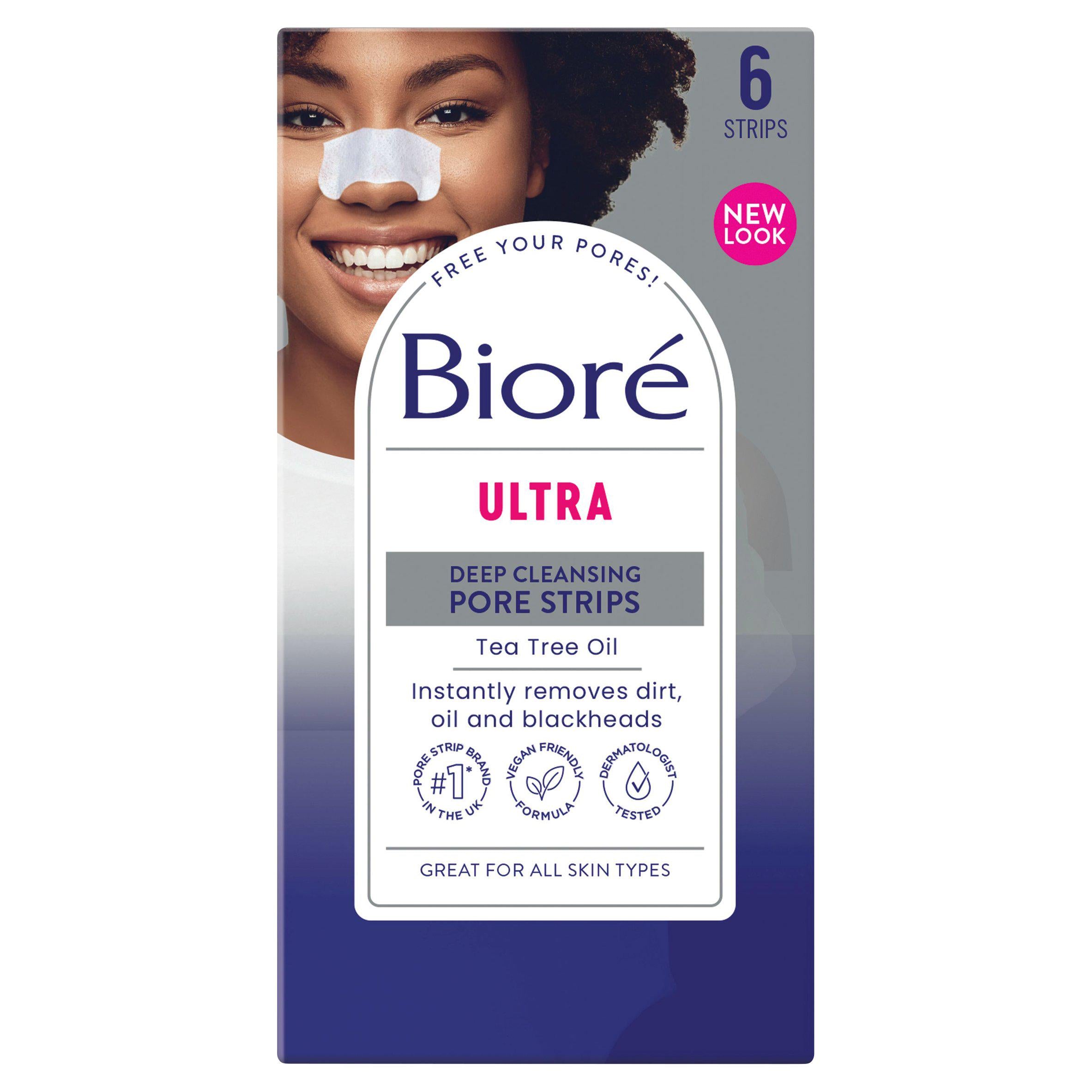 Biore Ultra Deep Cleansing Pore Strips x6 Acne & problem skin Sainsburys   