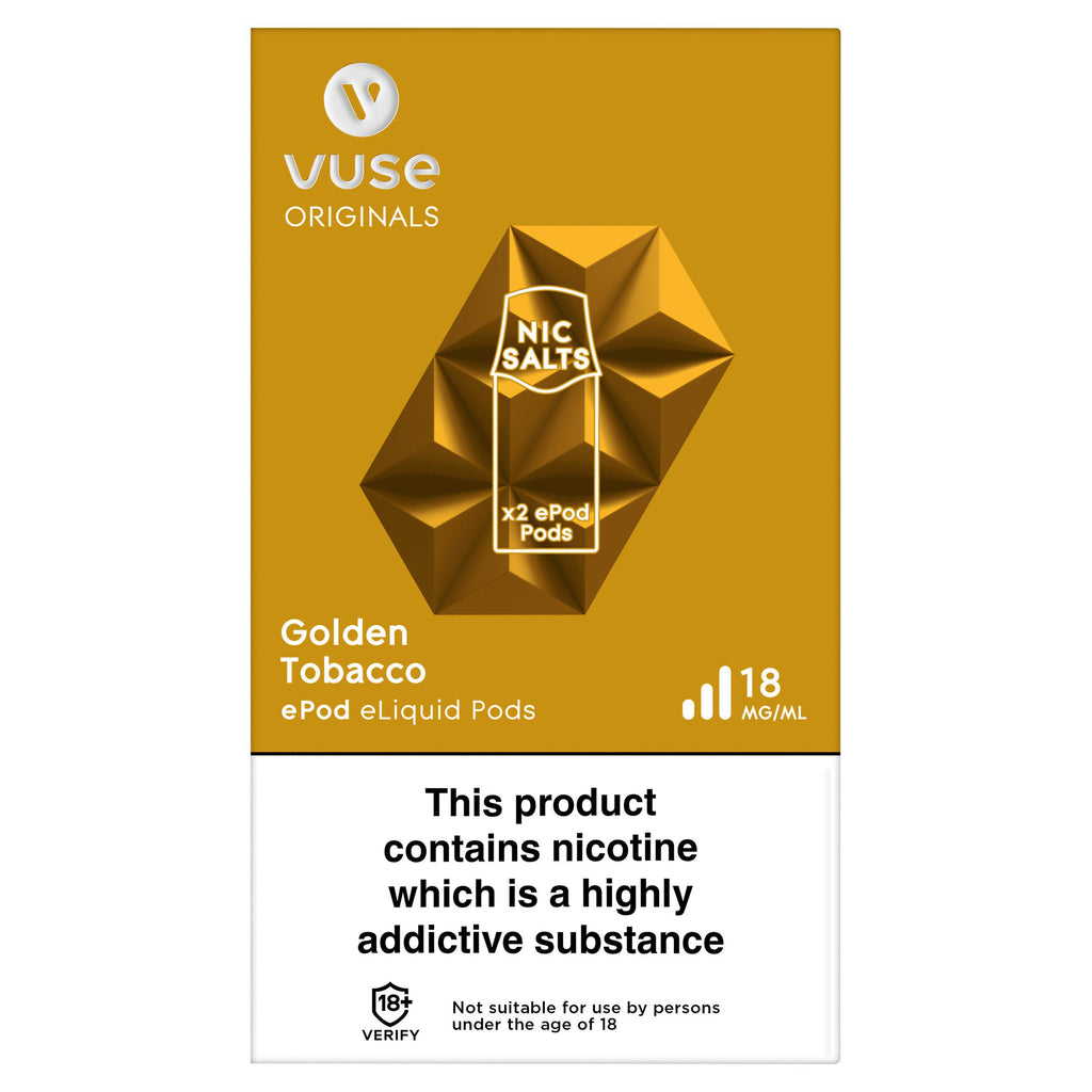 Vuse Vype ePod Refills Golden Tobacco 18mg