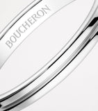 Boucheron small platinum double godron wedding band, imported from the UK