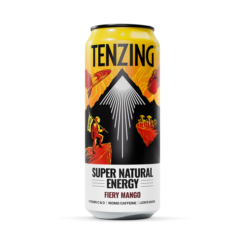 Tenzing energy drink Fiery Mango 500ml, UK version