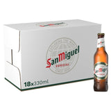 San Miguel Premium Lager Beer Chilled To Your Door Bottles   18 x 330ml