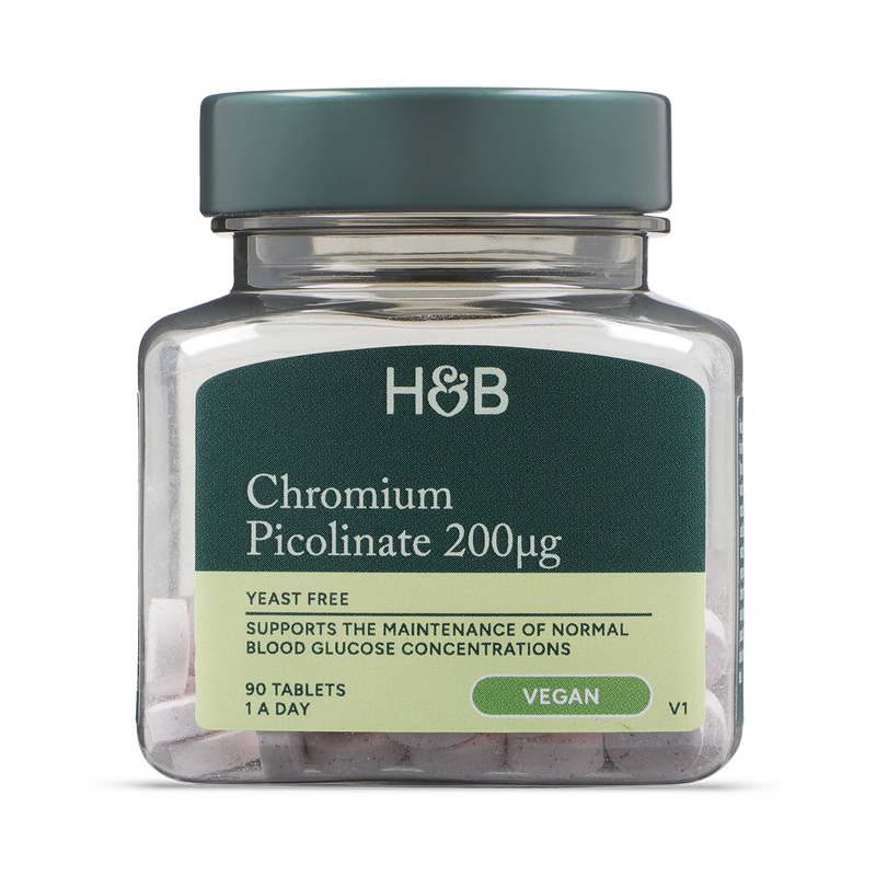 Holland & Barrett Chromium Picolinate Tablets 200ug 90 count, UK version