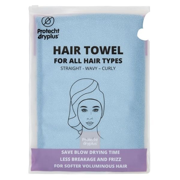 Protecht Dry Plus Hair Towel- Gossamer Pink GOODS Superdrug Blue Fog  