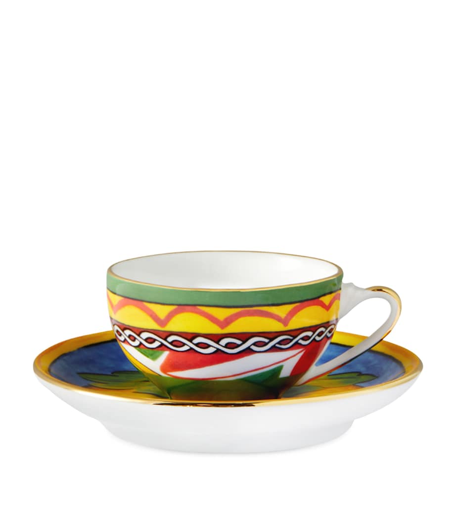 Dolce&Gabbana Casa Carreto coffee cup and saucer set - British product