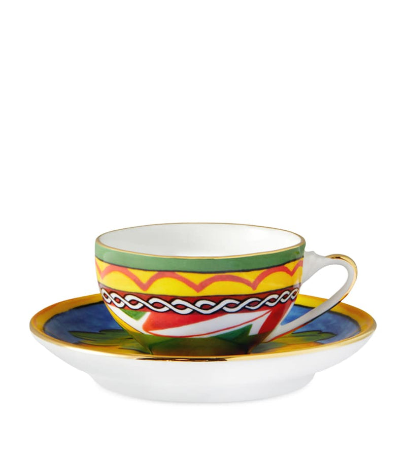 Dolce&Gabbana Casa Carreto coffee cup and saucer set - British product