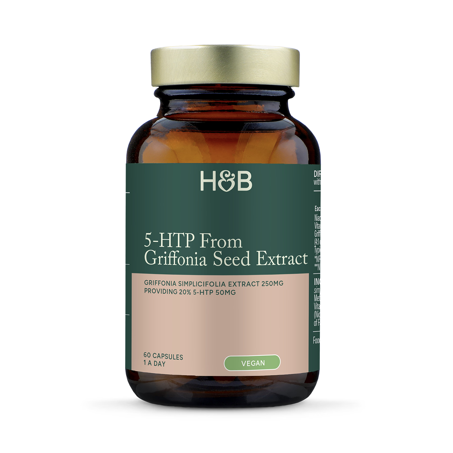 Holland & Barrett 5-HTP Griffonia Seed Extract 60 capsules, UK version