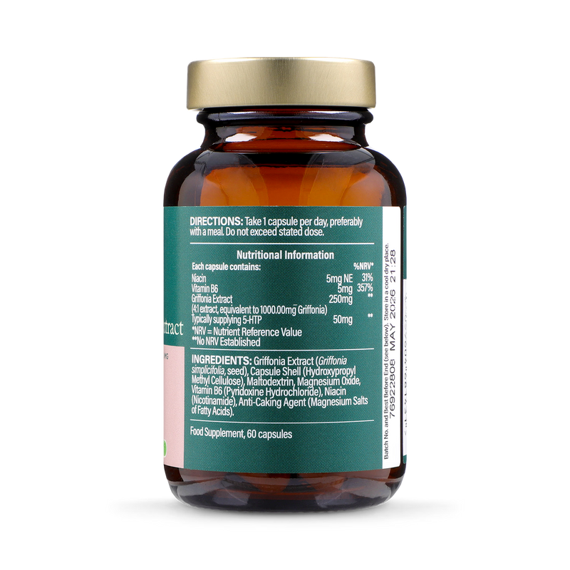 Holland & Barrett 5-HTP Griffonia Seed Extract 60 capsules, UK version