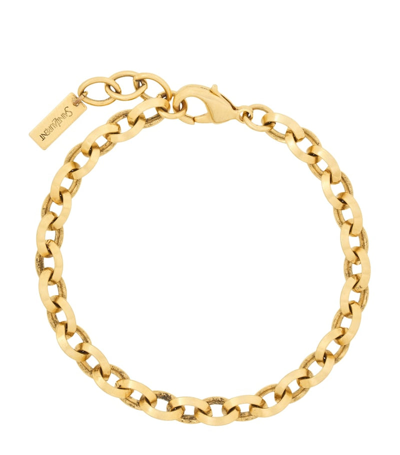 Saint Laurent Peaked Chain Bracelet brass accessory - British product