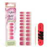 Mylee gel nail wraps pink stardust, imported from the UK