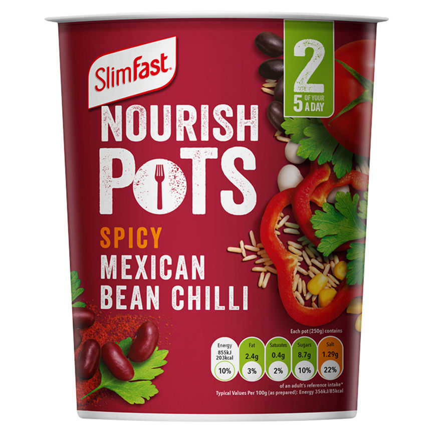 SlimFast Nourish Pots Spicy Mexican Bean Chilli 60g