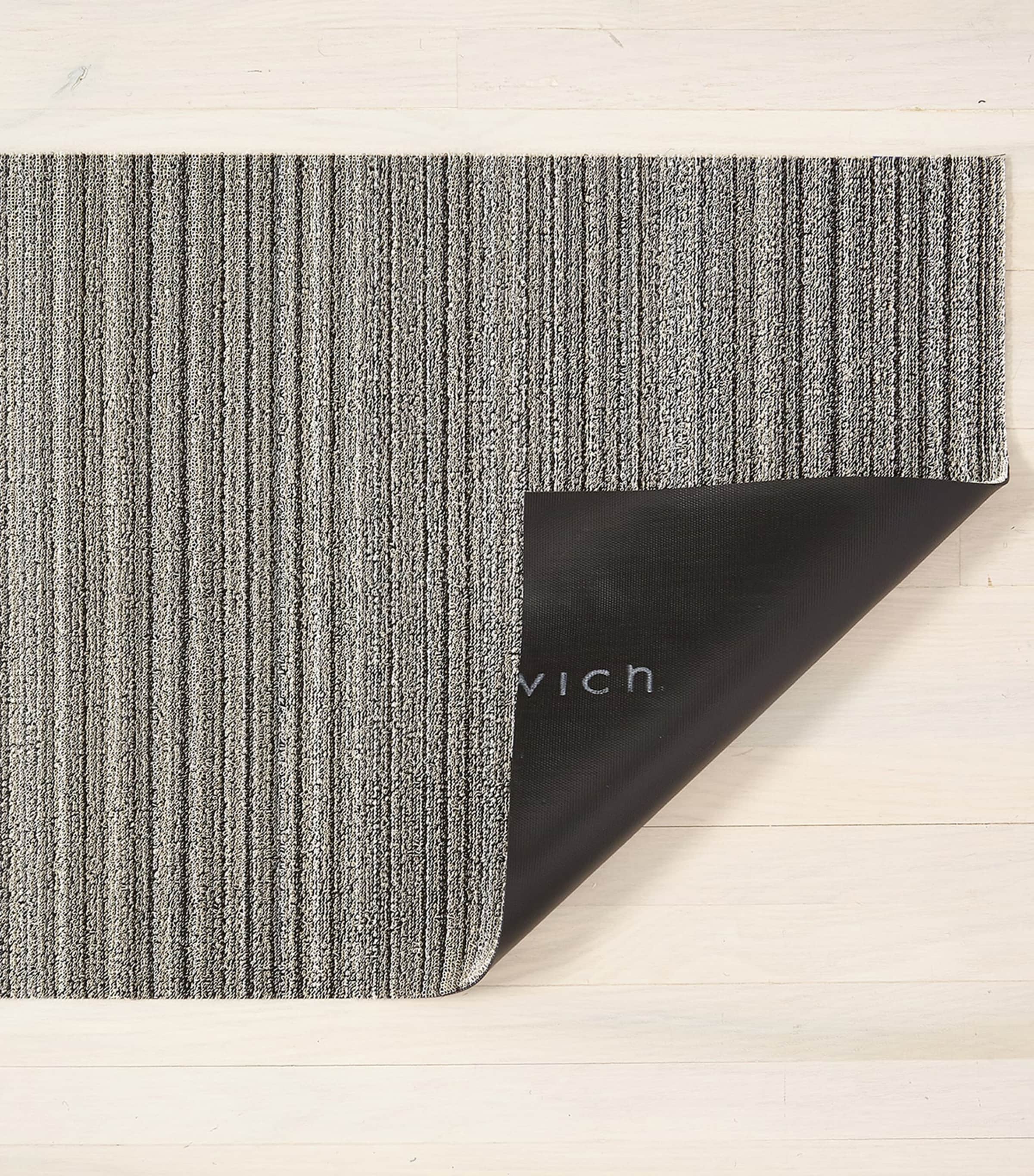 Chilewich Skinny Stripe Shag doormat 46cm x 71cm - British product