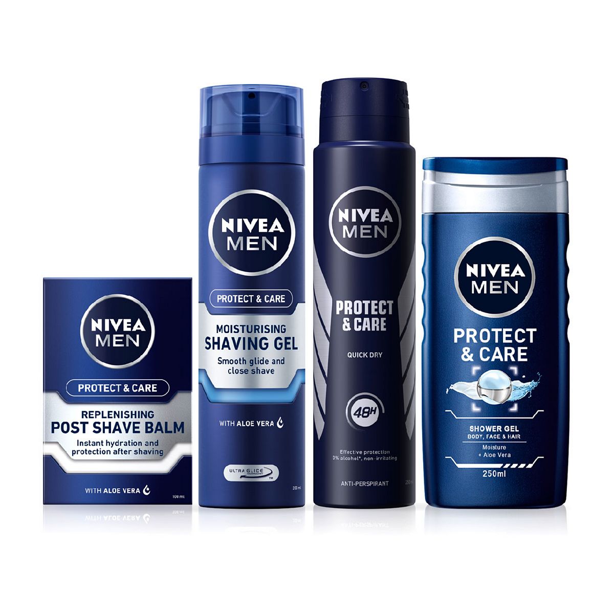 NIVEA MEN Protect & Care Grooming Dry Skin Bundle Set Men's Toiletries Boots   