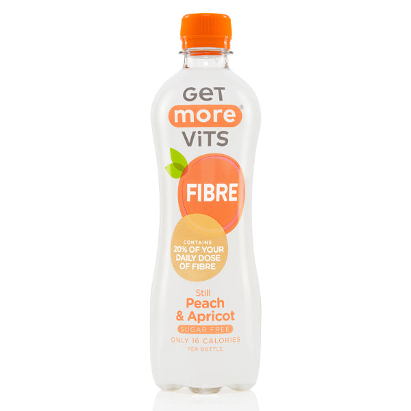 Get More Vits Fibre Water Still Peach & Apricot 12x500ml GOODS Superdrug   