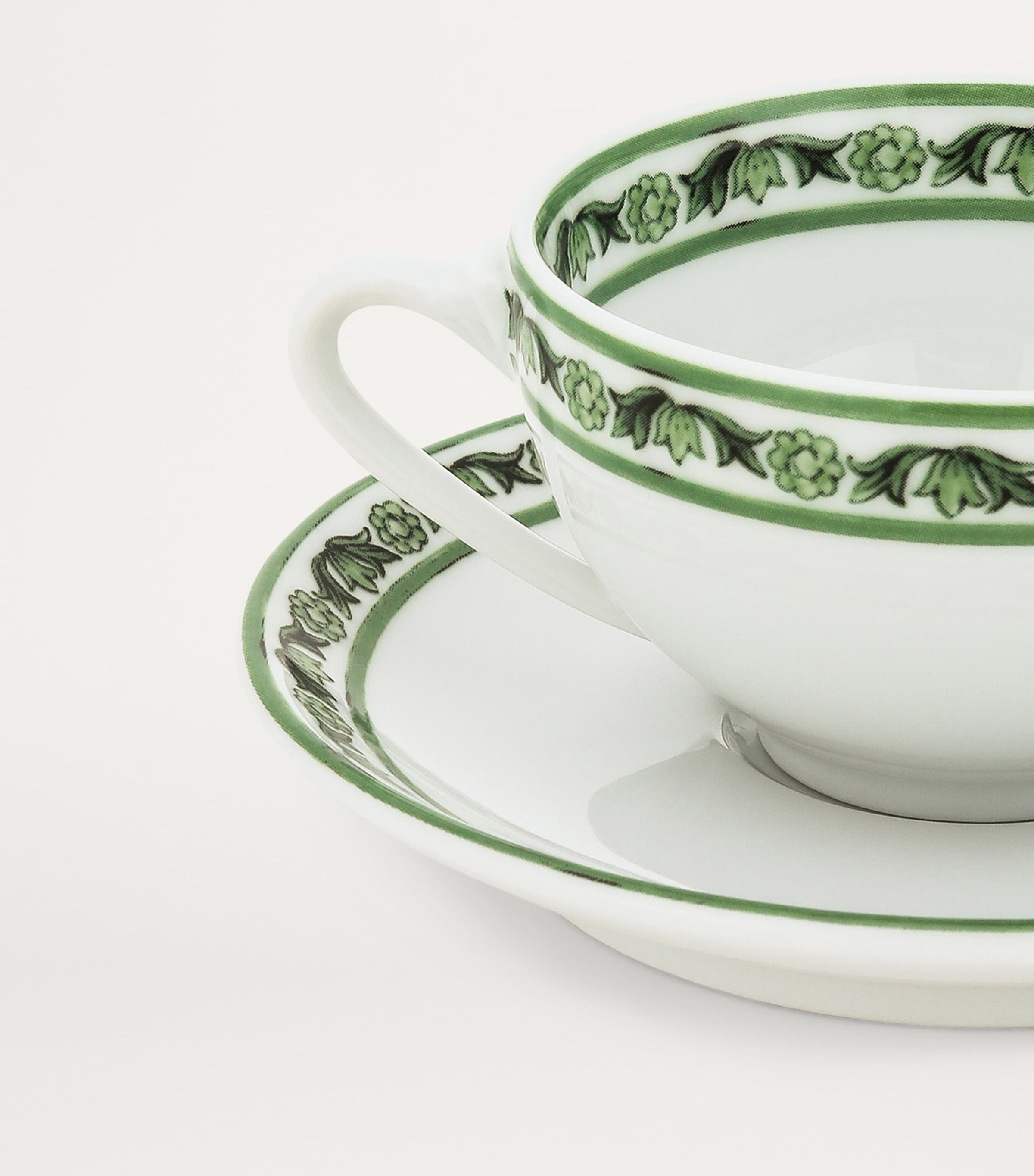 Dolce&Gabbana Casa Verde Maiolica porcelain coffee cup and saucer - British product
