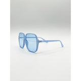 SVNX granny style blue sunglasses lightweight frame, imported from the UK