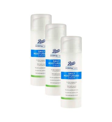 Boots DermaCare Daily Moisturising Cream 150ml x 3 Bundle