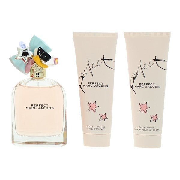 Marc Jacobs Perfect perfume gift set trio 100ml EDP, imported from the UK