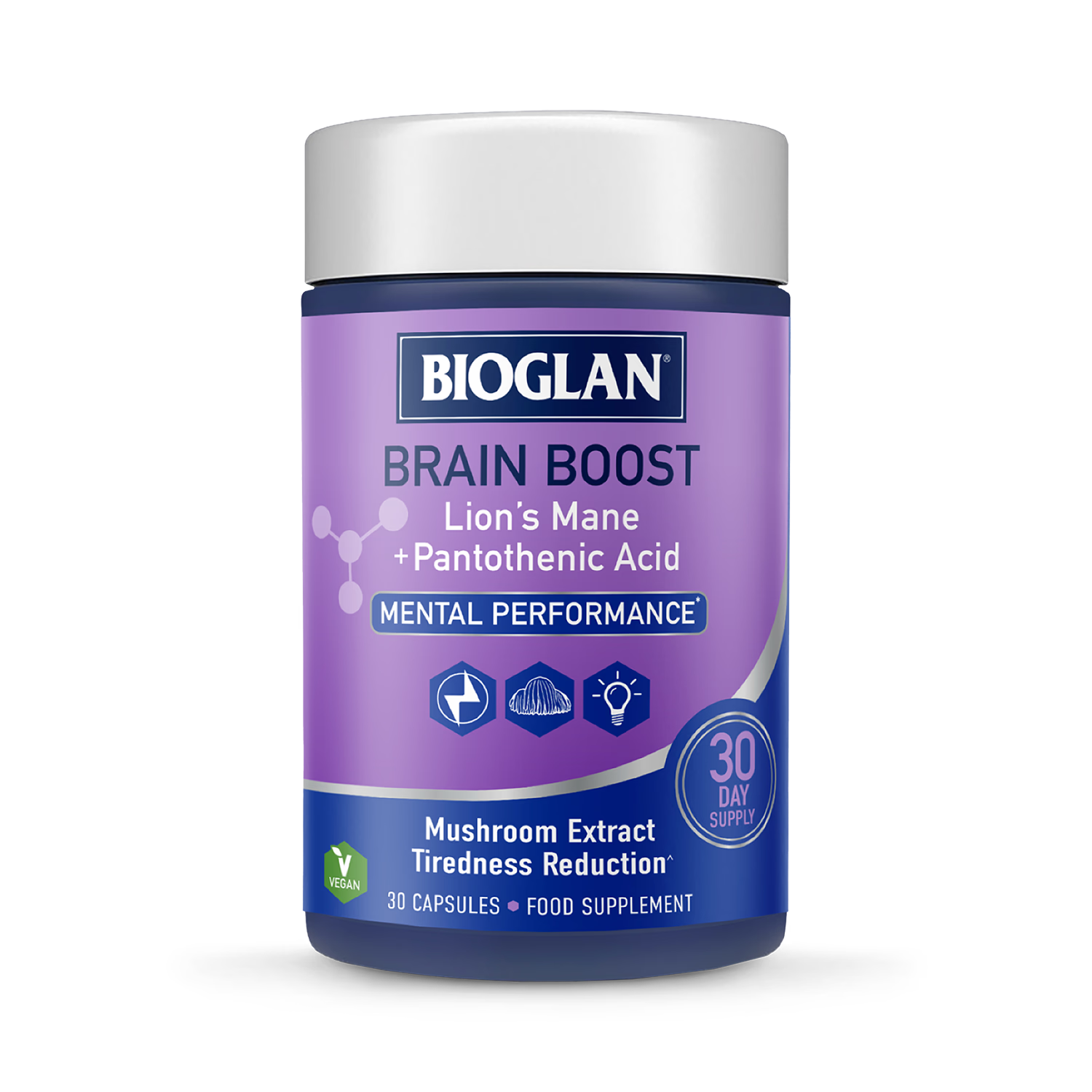 Bioglan brain supplement Brain Boost 30 capsules, imported from the UK