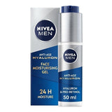 Nivea Men Anti-Age Face Gel Moisturiser Hyaluronic Acid 50Ml GOODS Superdrug   