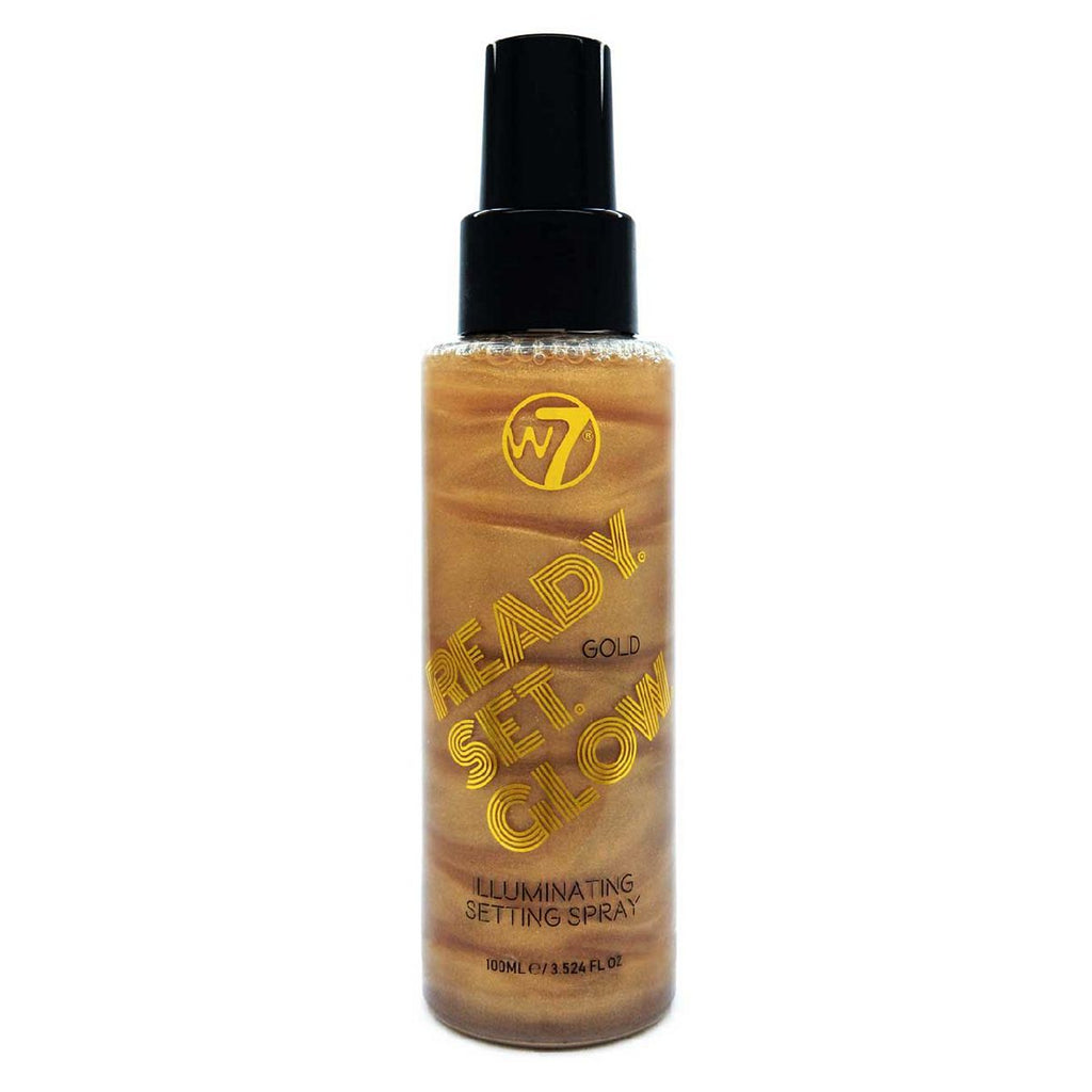 W7 Ready Set Glow Illuminating Setting Spray Gold 100ml