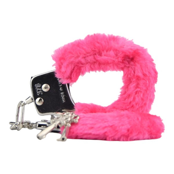 Bound to Play furry handcuffs pink - British product