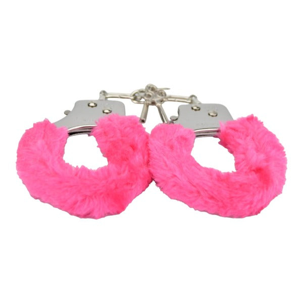 Bound to Play furry handcuffs pink - British product