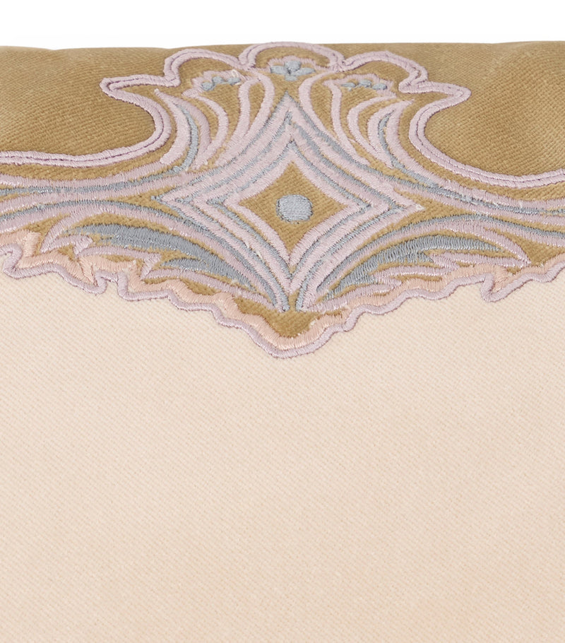 Etro cotton velvet embroidered cushion 45cm x 45cm - British product