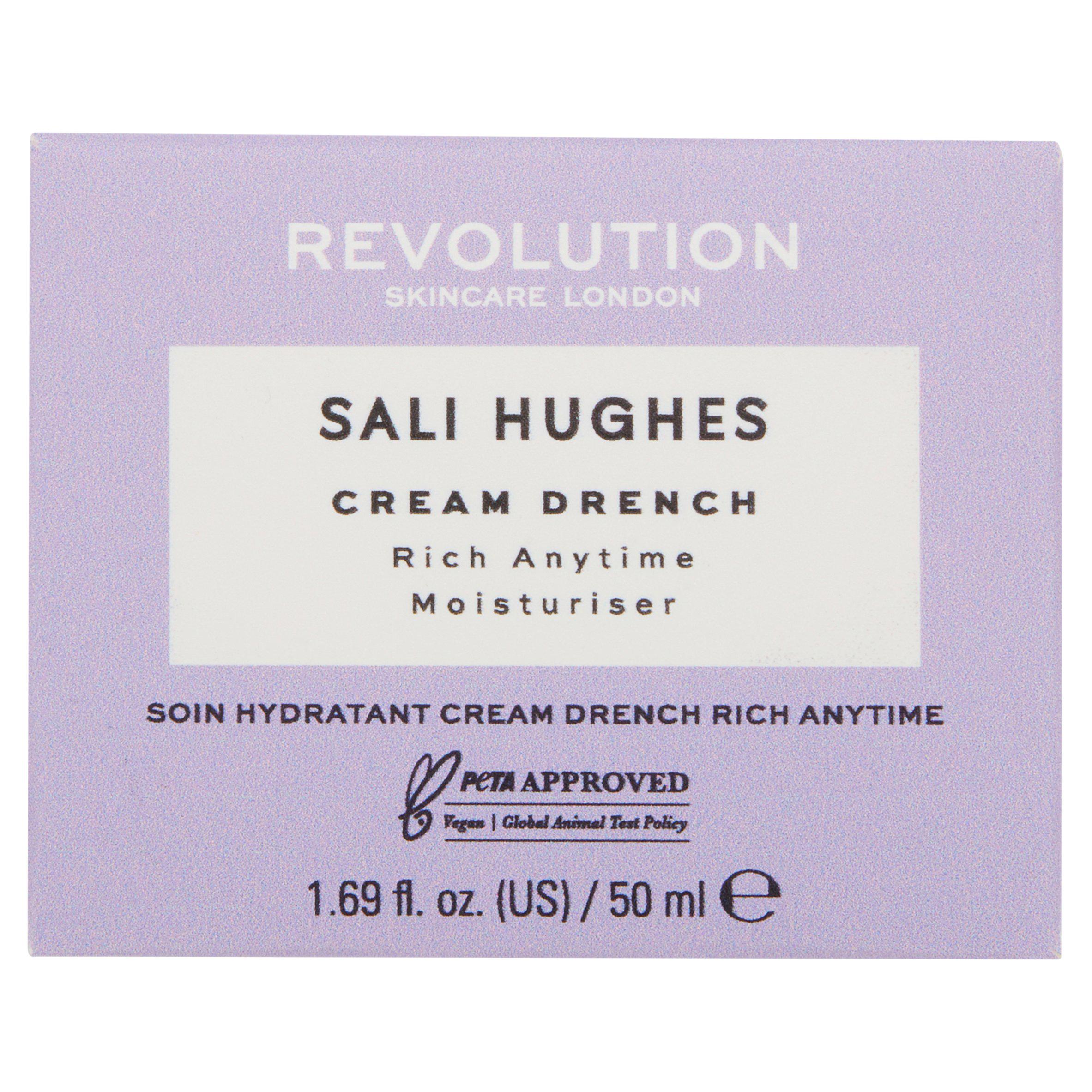 Revolution Sali Hughes Cream Drench Rich Anytime Moisturiser 50ml GOODS Sainsburys   