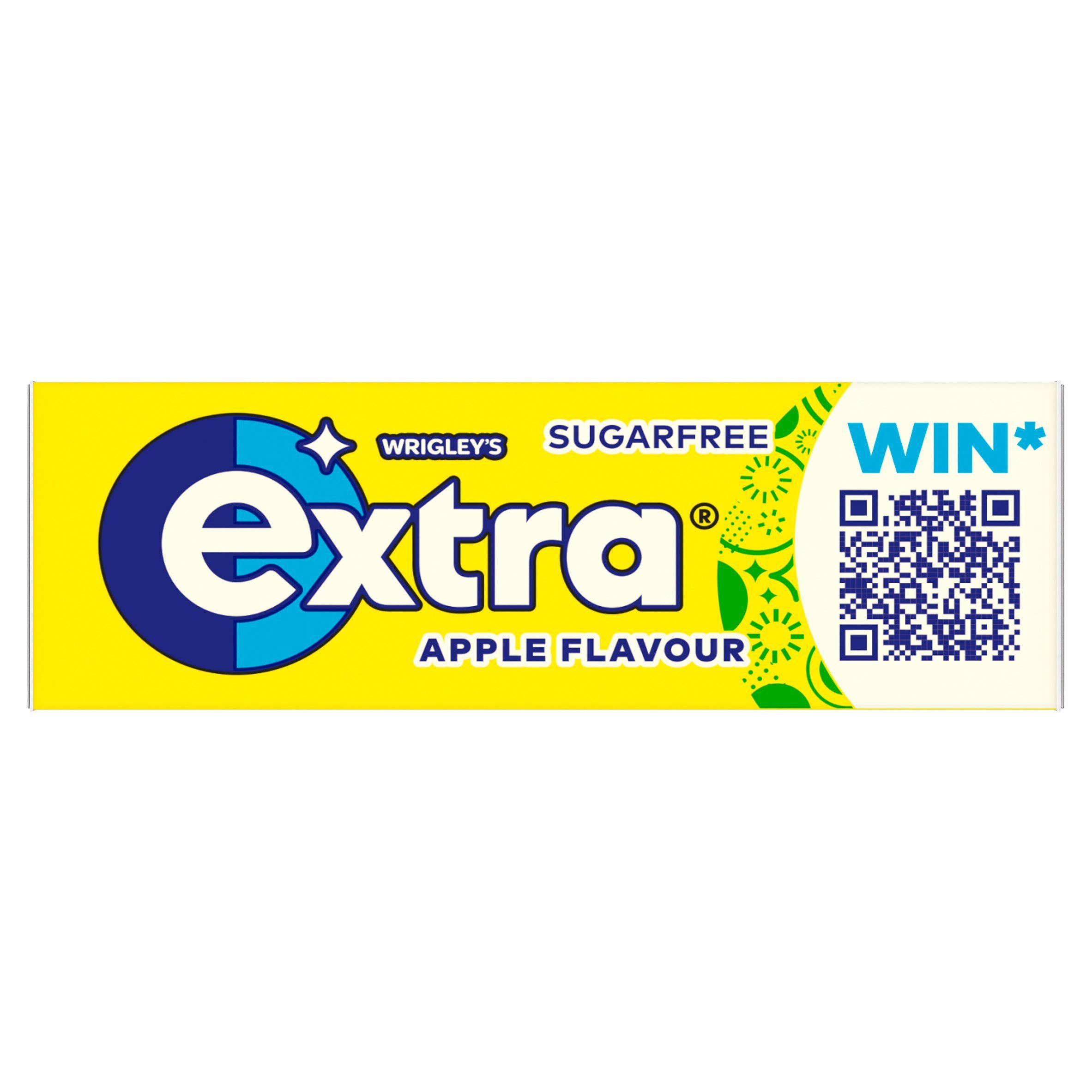 Extra Apple Flavour Sugar Free Chewing Gum Pieces x10 GOODS Sainsburys   