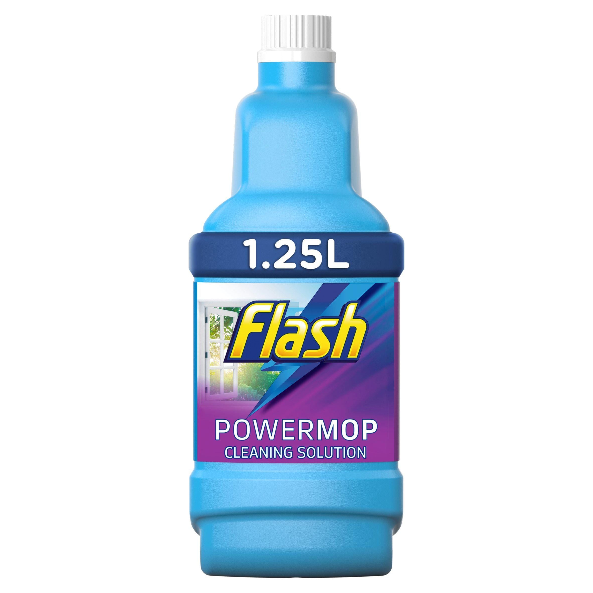 Flash Power Spray Mop Floor Cleaner Multi Surface Cleaning Liquid Citrus Fresh 1.25L GOODS Sainsburys   