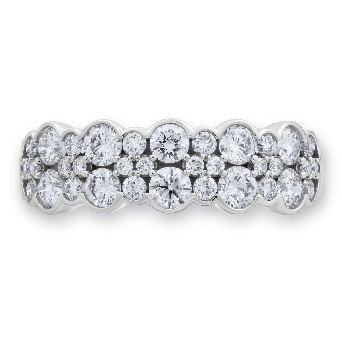 1.08ctw Round Brilliant Cut Diamond Ring, 18ct White Gold