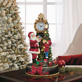 1.6ft (0.49m) Winter Scene Clock with Music