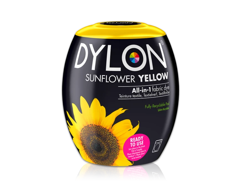 Dylon Washing Machine Dyes Laundry McGrocer Direct Sunflower Yellow  