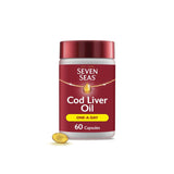 Seven Seas Cod Liver Oil One-A-Day capsules 60ct, UK version