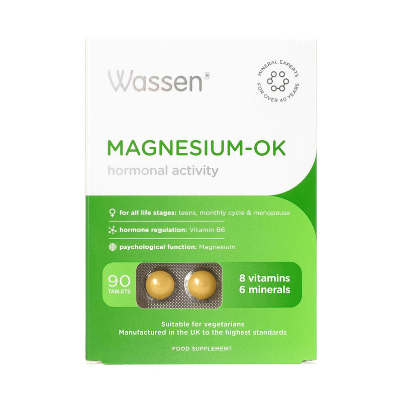 Wassen Magnesium-OK 90 tablets women's supplement - British product