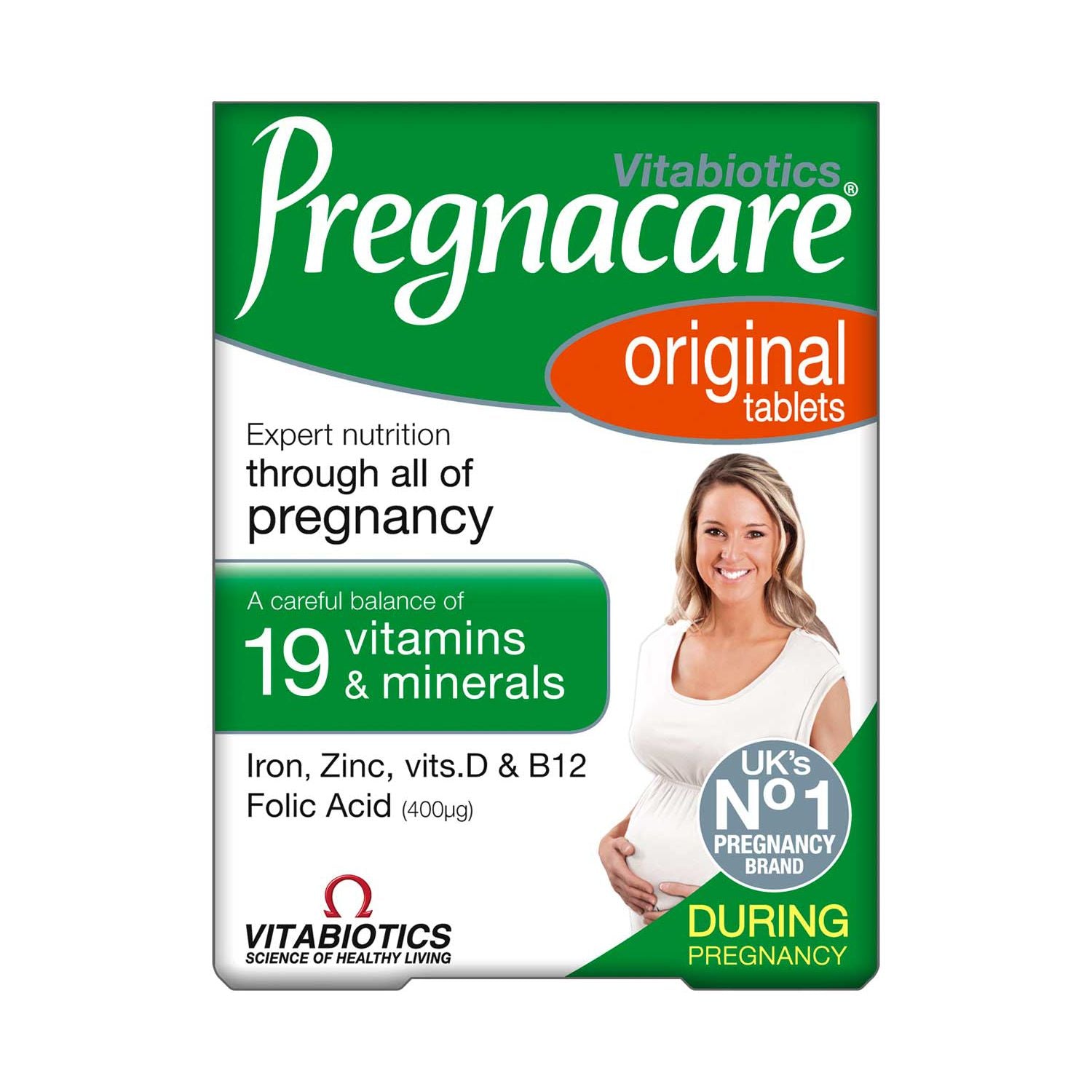 Vitabiotics prenatal supplement Original 30 tablets, UK version