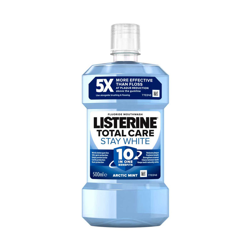 Listerine Total Care Stay White mouthwash 500ml, UK version