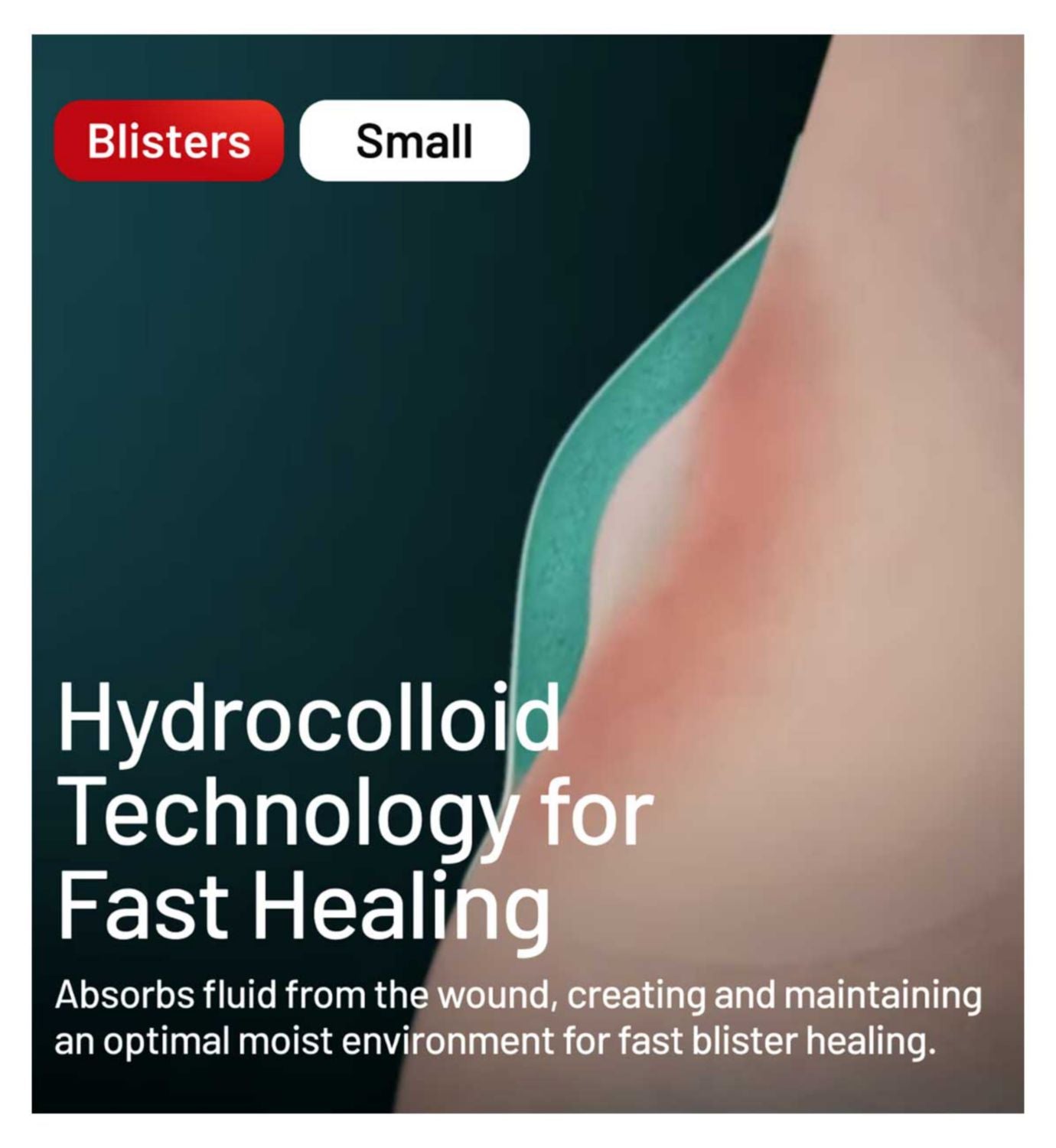 Compeed small hydrocolloid blister plasters for feet - British product