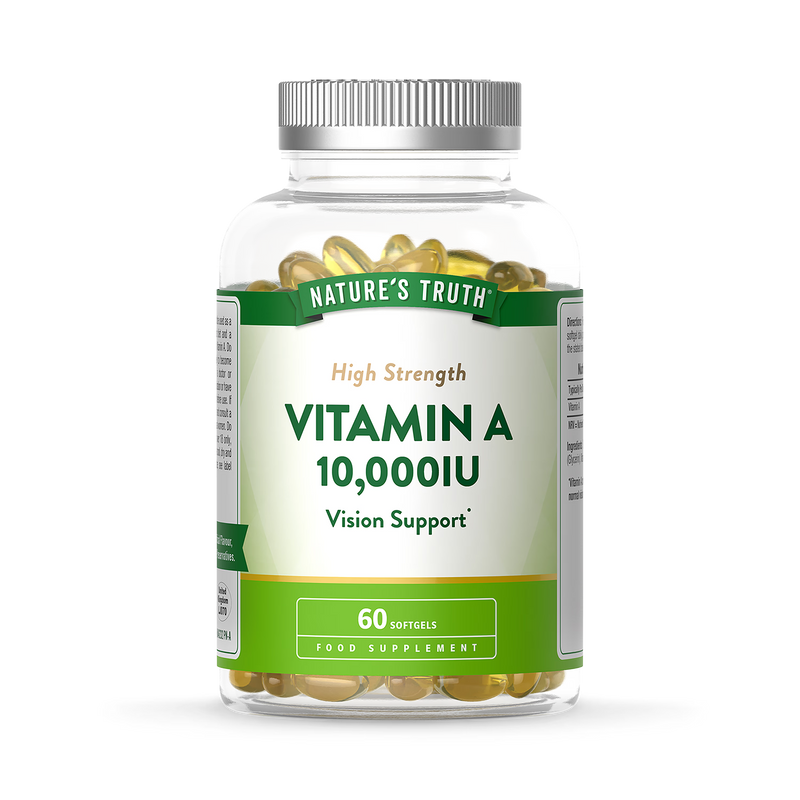Nature's Truth Vitamin A 10,000 IU softgels, UK version