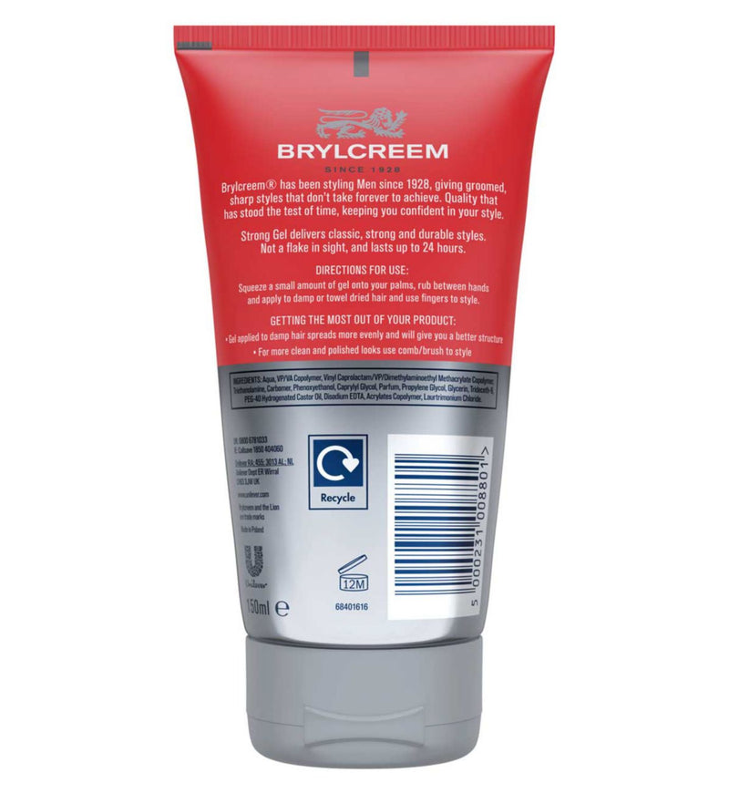 Brylcreem Hair Gel Strong 150ml - British product