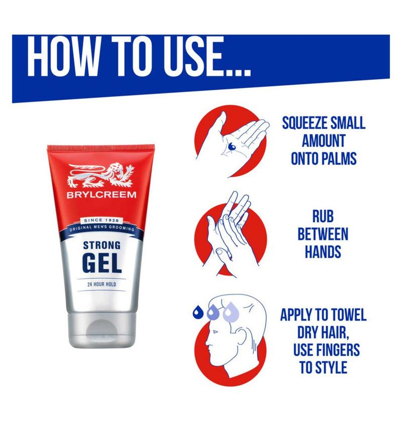 Brylcreem Hair Gel Strong 150ml - British product