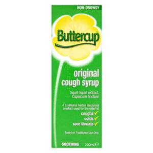Buttercup Original Hostesirup 200ml - Britisk produkt