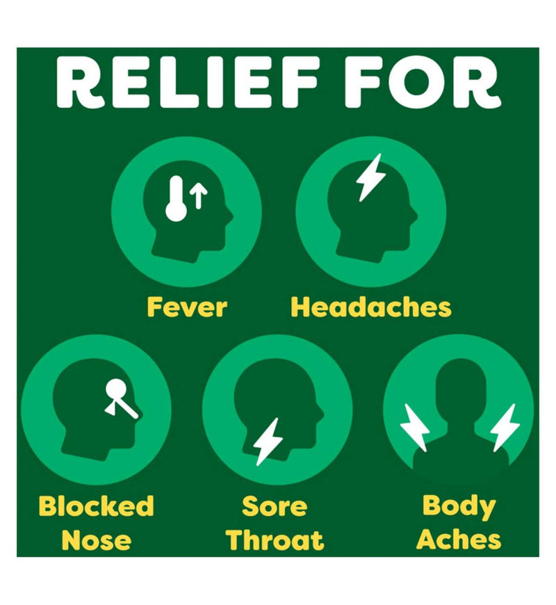 Lemsip cold and flu remedy lemon 10 sachets, UK version