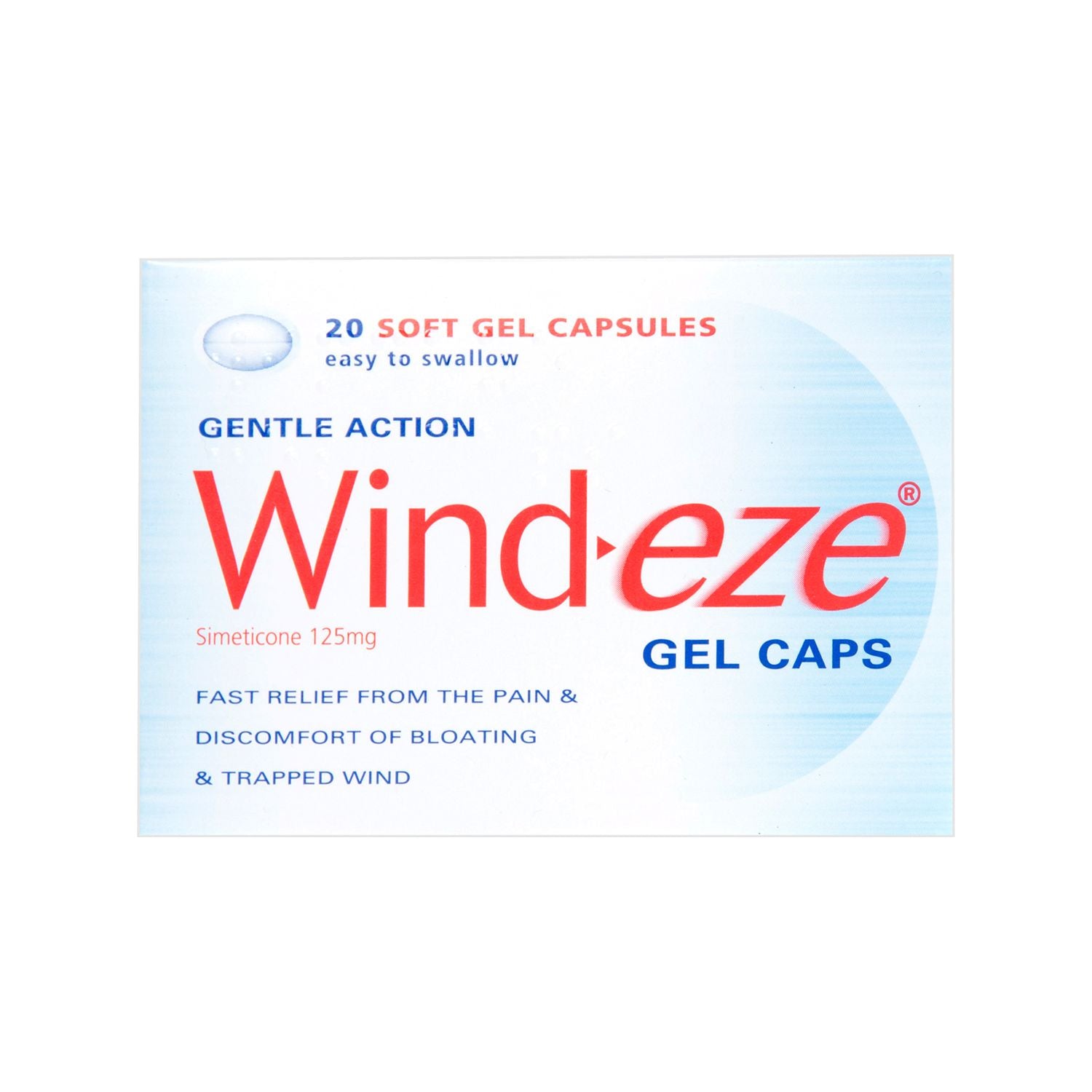 Wind-eze gel capsules 20 count, UK version